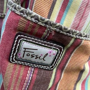 Fossil Colorful Striped Shoulder Bag